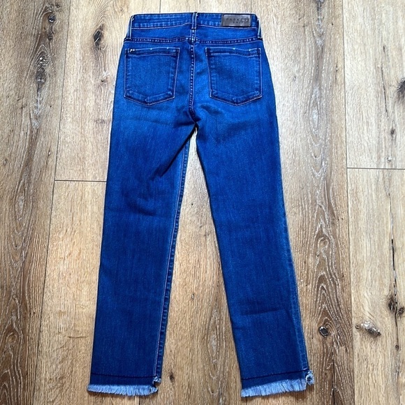 Parker Smith Straight Leg Raw Hem Jeans Size 00/24 - Picture 3 of 9